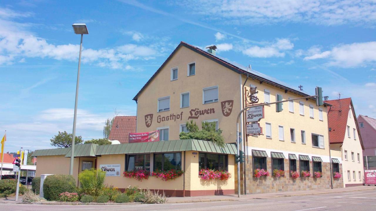 Hotel-Restaurant Und Gaestehaus Loewen Зюссен Экстерьер фото